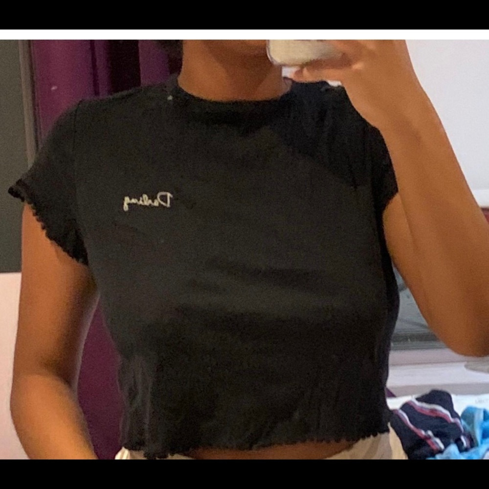 Top shop black t shirt